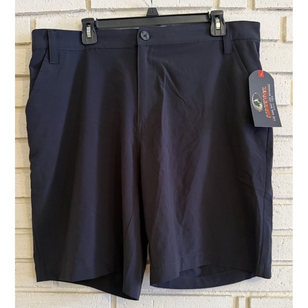 Mossy Oak Mens Golf Flex Shorts Size‎ XL Anthracite Black Hydroplex Cooling NEW